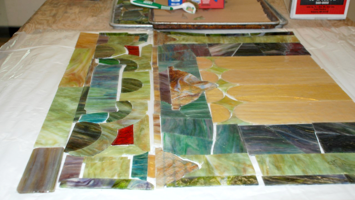 stained Glass Windows in progress 2