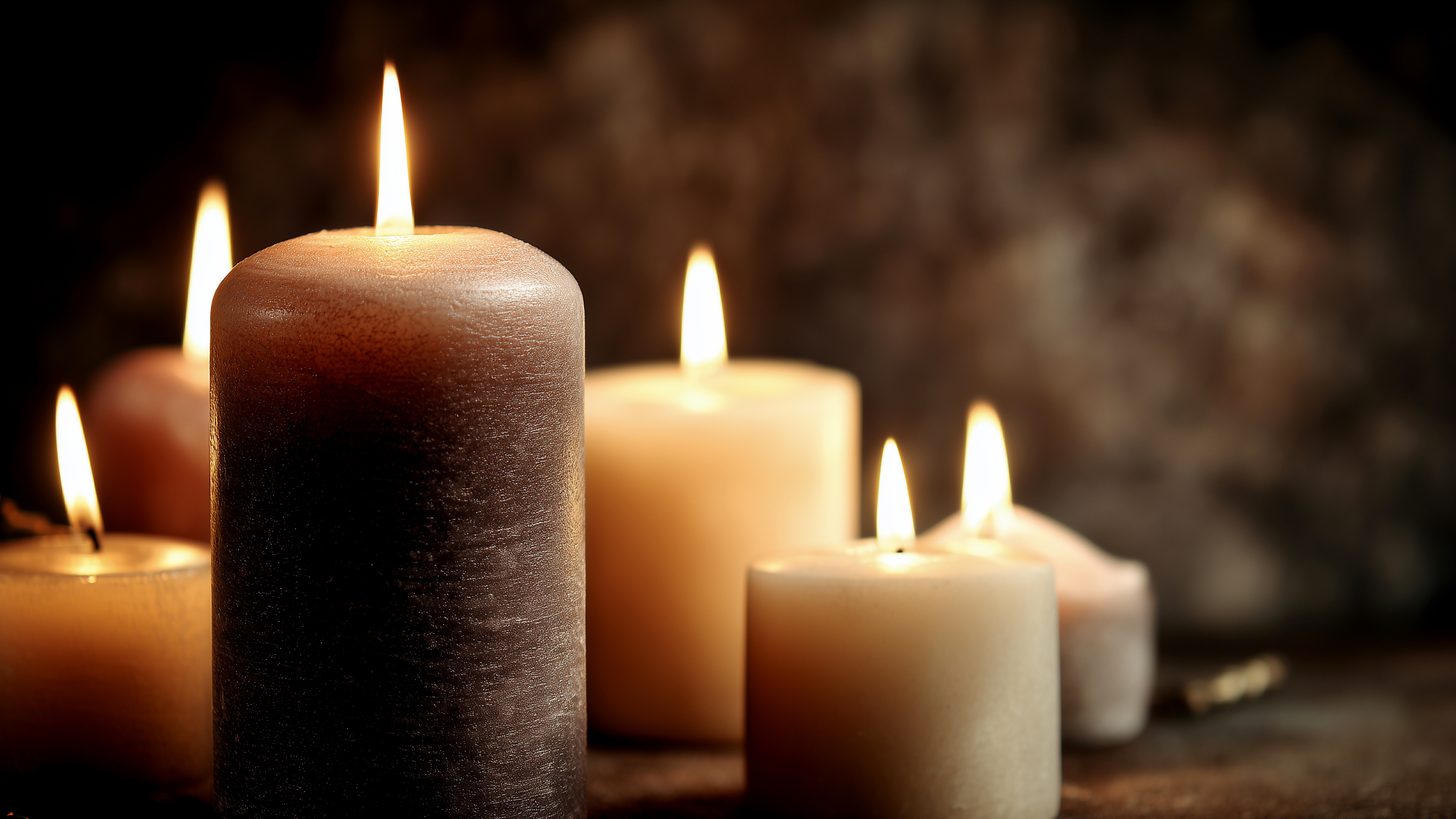 All Saints Day Background, Sober, Candles, Soft Tones, Backgroun